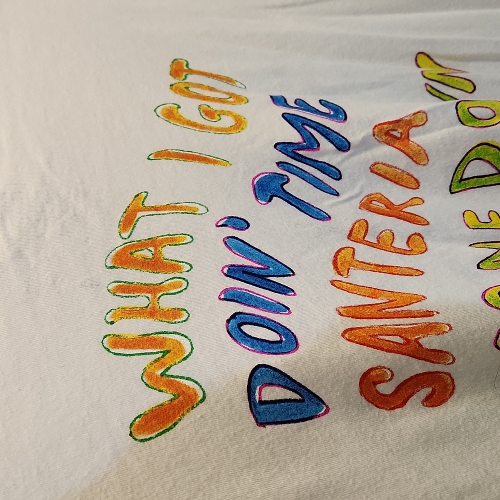 Sublime very big tee shirt size 4 XL white with bright colors mushroom face - Picture 7 of 7